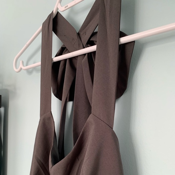 Grey Bow Open Back Top - Picture 2 of 7